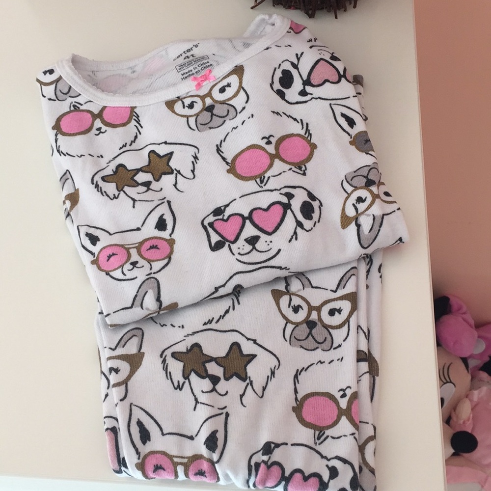 Carters 4T doggie PJs